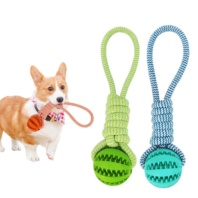 ChewRope Ball Dog Chew Toy with Tug-of-War Rope