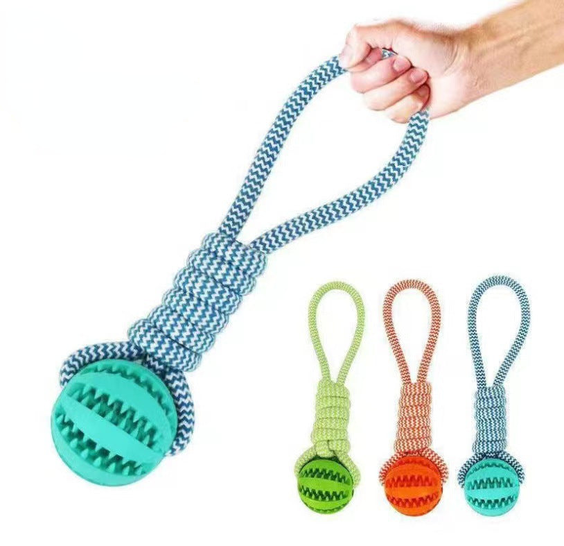 ChewRope Ball Dog Chew Toy with Tug-of-War Rope