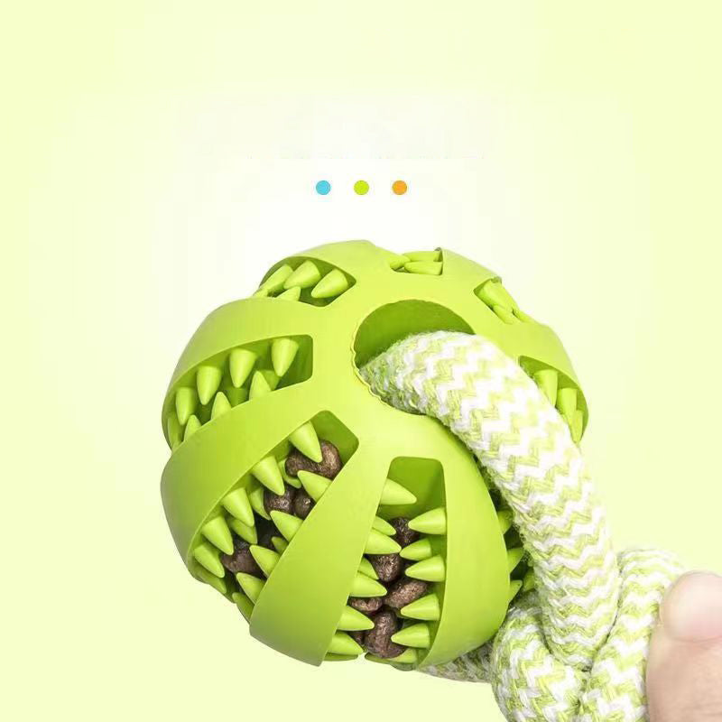 ChewRope Ball Dog Chew Toy with Tug-of-War Rope