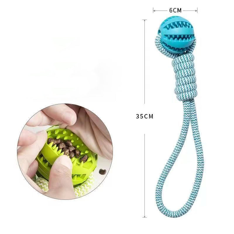 ChewRope Ball Dog Chew Toy with Tug-of-War Rope