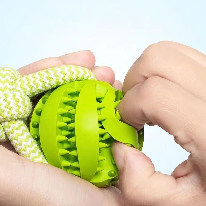 ChewRope Ball Dog Chew Toy with Tug-of-War Rope