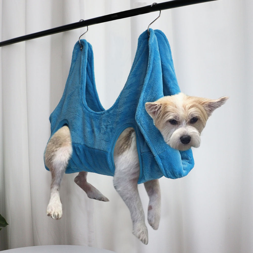 ComfortGroom: Pet Hammock - Blue / S