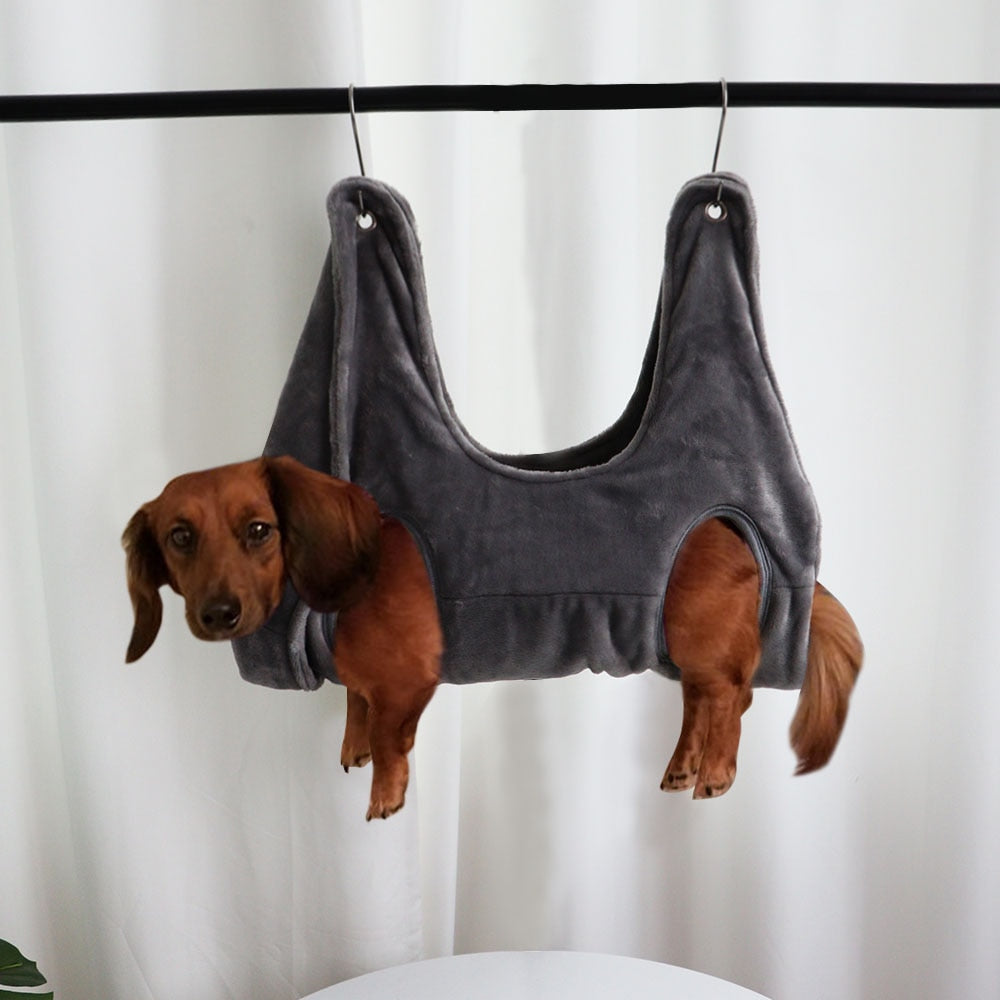 ComfortGroom: Pet Hammock - Grey / S