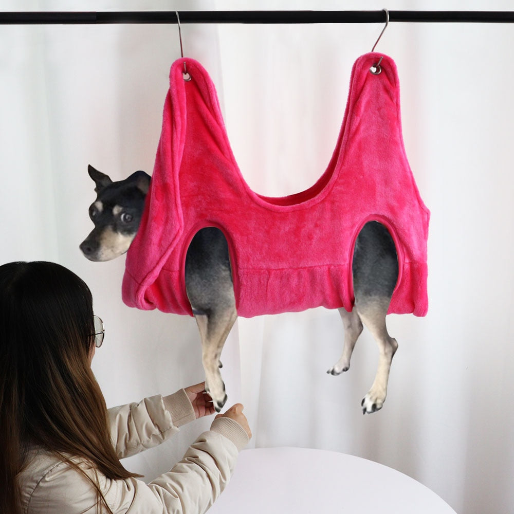 ComfortGroom: Pet Hammock - Pink / S