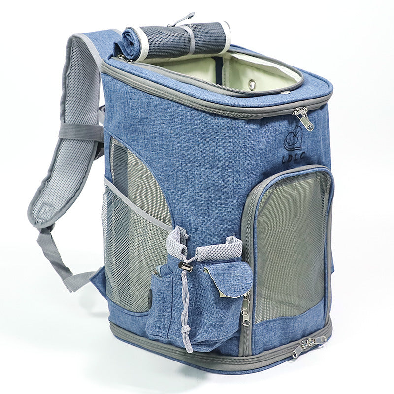 ComfyCarry: Portable Pet Bag for Small Dogs and Cats - Blue