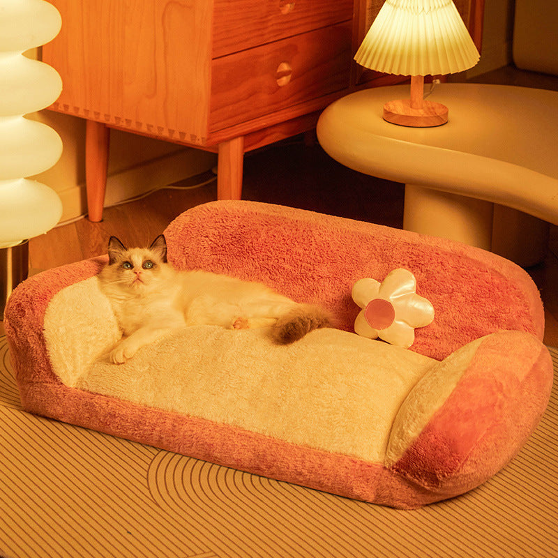 Winter Warm Removable Pet Sofa Bed