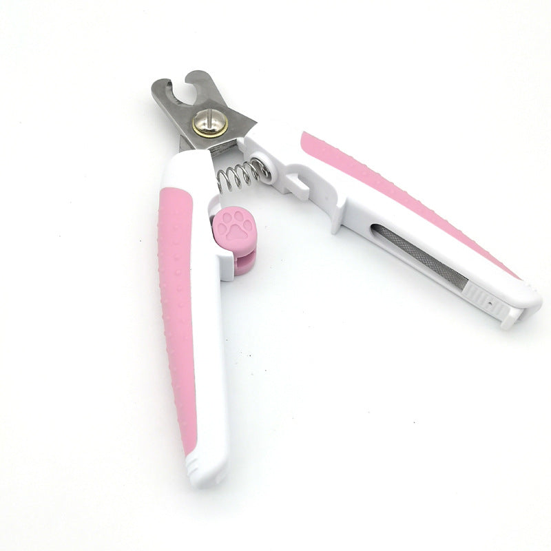 Dog Nail Scissors for Precise Pet Grooming - Pink