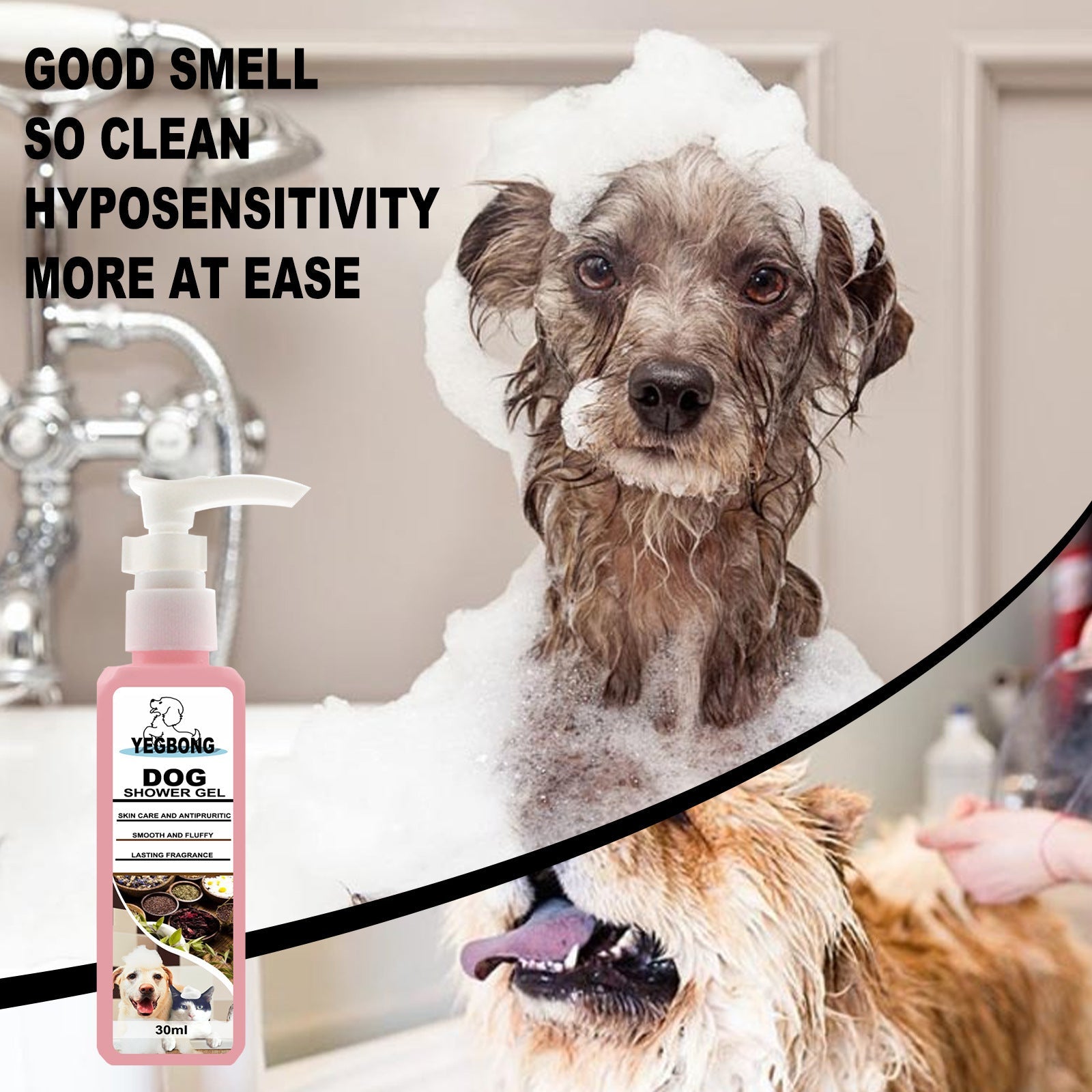 Dog Shampoo Shower Gel Deodorant - 30ml