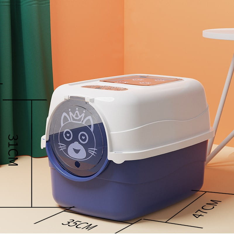 SplashGuard Oasis: Oversized Splash-proof Cat Litter Box