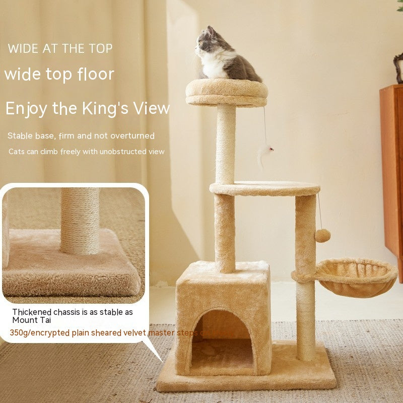 EcoClimb: Simple Wooden Cat Climbing Tower