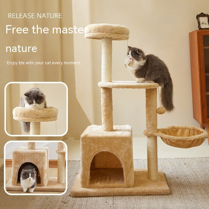 EcoClimb: Simple Wooden Cat Climbing Tower