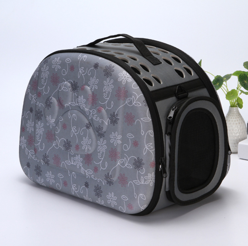 EVA Bloom: Medium Pet Travel Bag - Gray