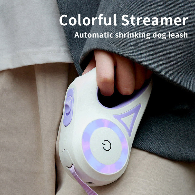 FlexiFreedom: Retractable Dog Leash with Spotlight Collar