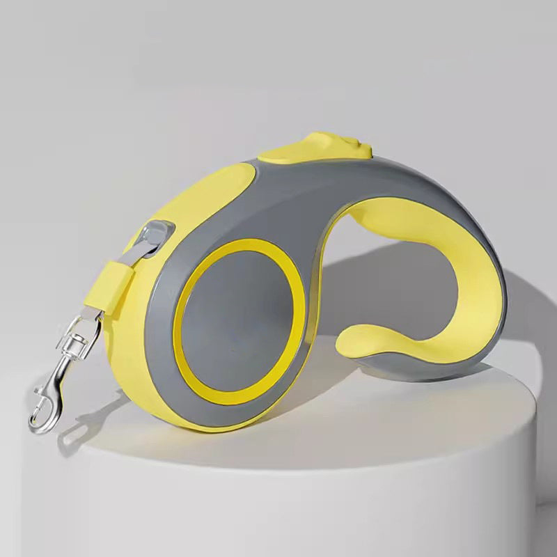 FlexiWalk: Retractable Dog Leash - Yellow / 3m