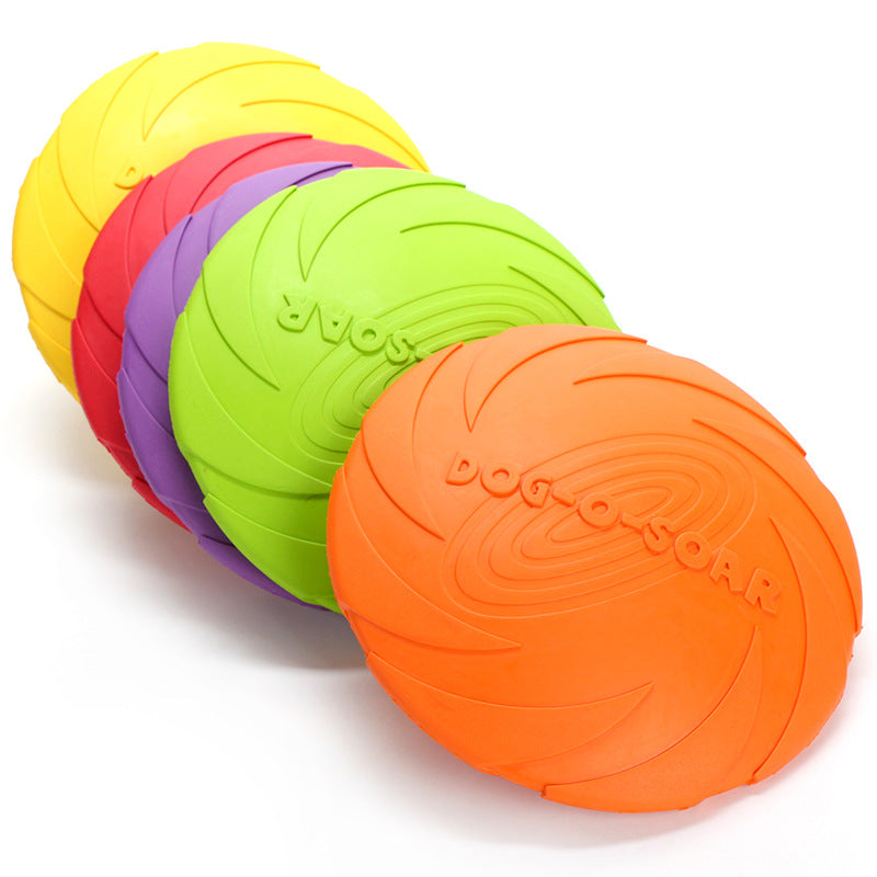 Fly & Fetch: Rubber Freesbee Dog Training Toys