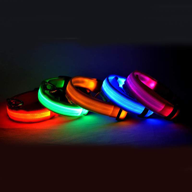 GlowPaws: LED Luminous Pet Collar for Night Safety