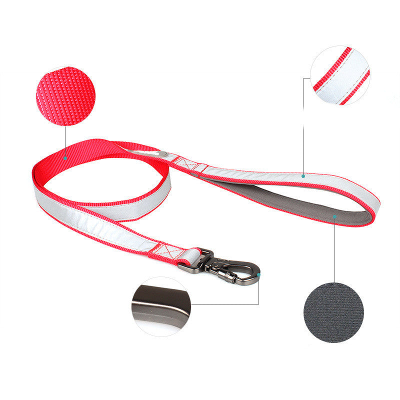 GlowTrack: Reflective Dog Collar and Leash Set