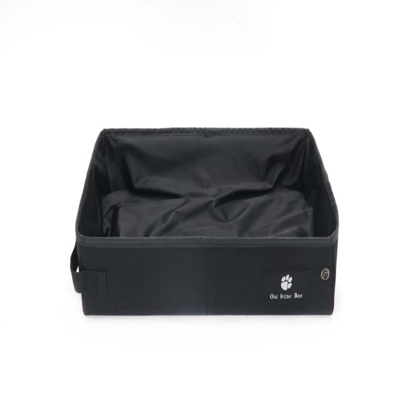 Go-Anywhere: Portable Folding Cat Litter Box - Black / 40*30*10cm