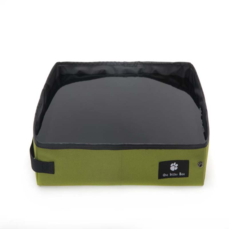 Go-Anywhere: Portable Folding Cat Litter Box - Green / 40*30*10cm