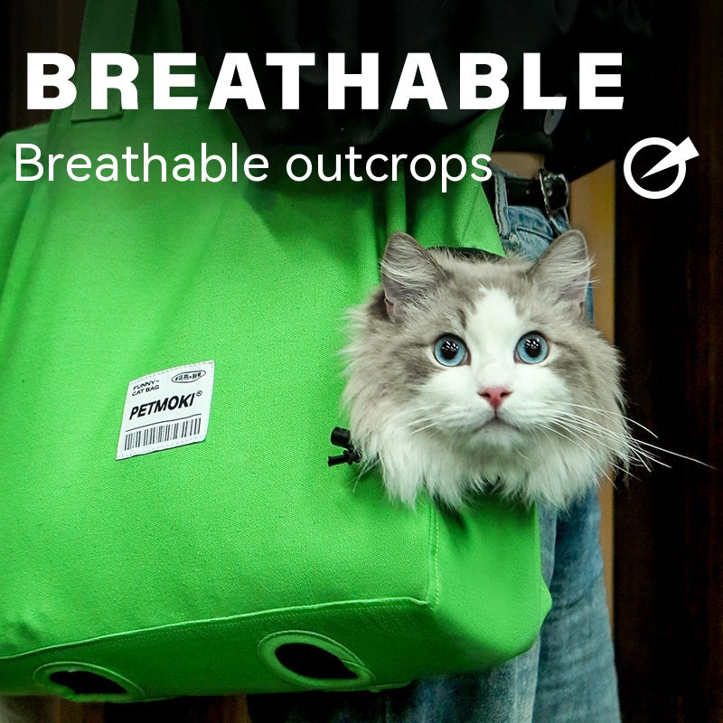 Go-Anywhere Walking Cat Bag: Portable & Breathable Pet Bag