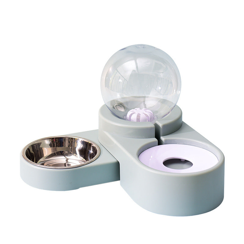 HydroNibble Duo: Pet Water Bowl With Food Bowl