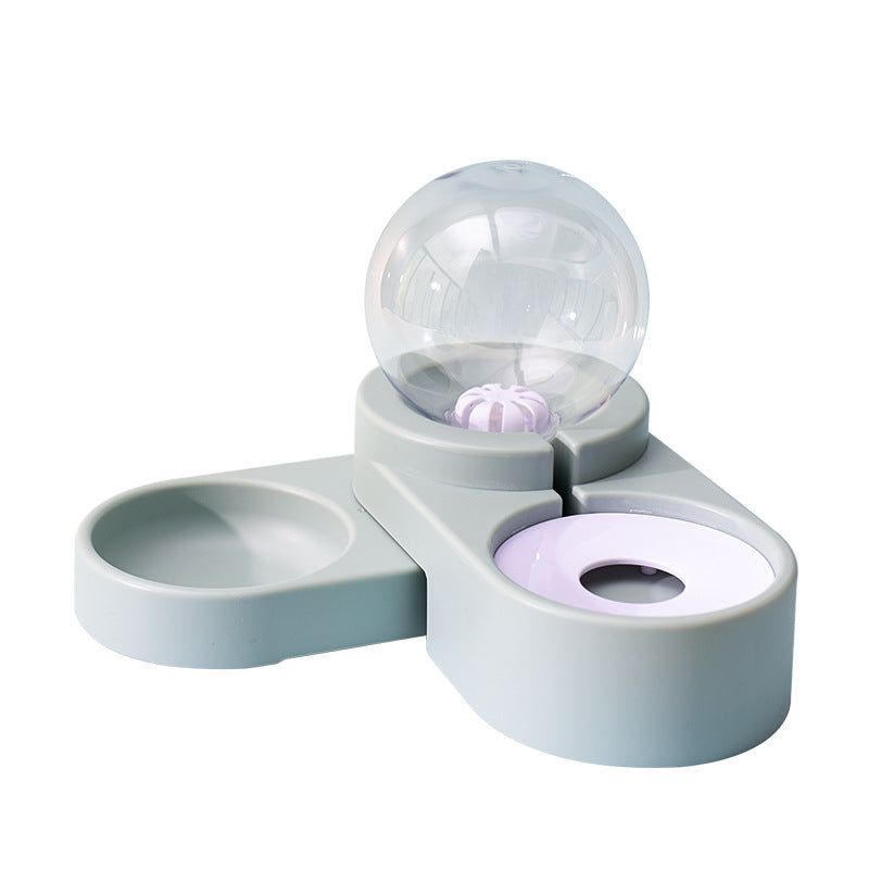 HydroNibble Duo: Pet Water Bowl With Food Bowl