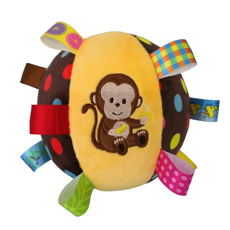 Kick & Play: Interactive Football for Dogs - Little Monkey Plush / Diameter 15cm