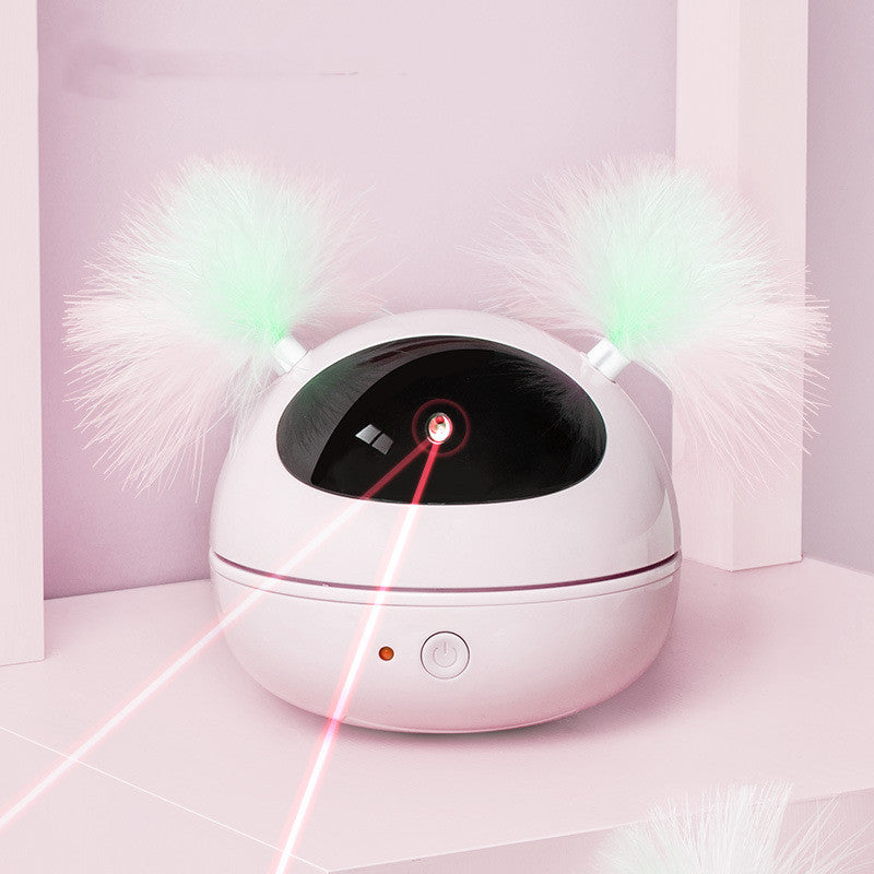 LaserPlay: Smart Laser Electric Cat Toy - Pink