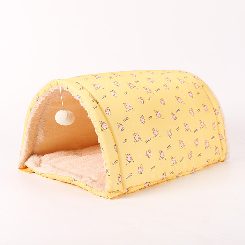 All-Season Multi-Purpose Cat Tunnel - Yellow