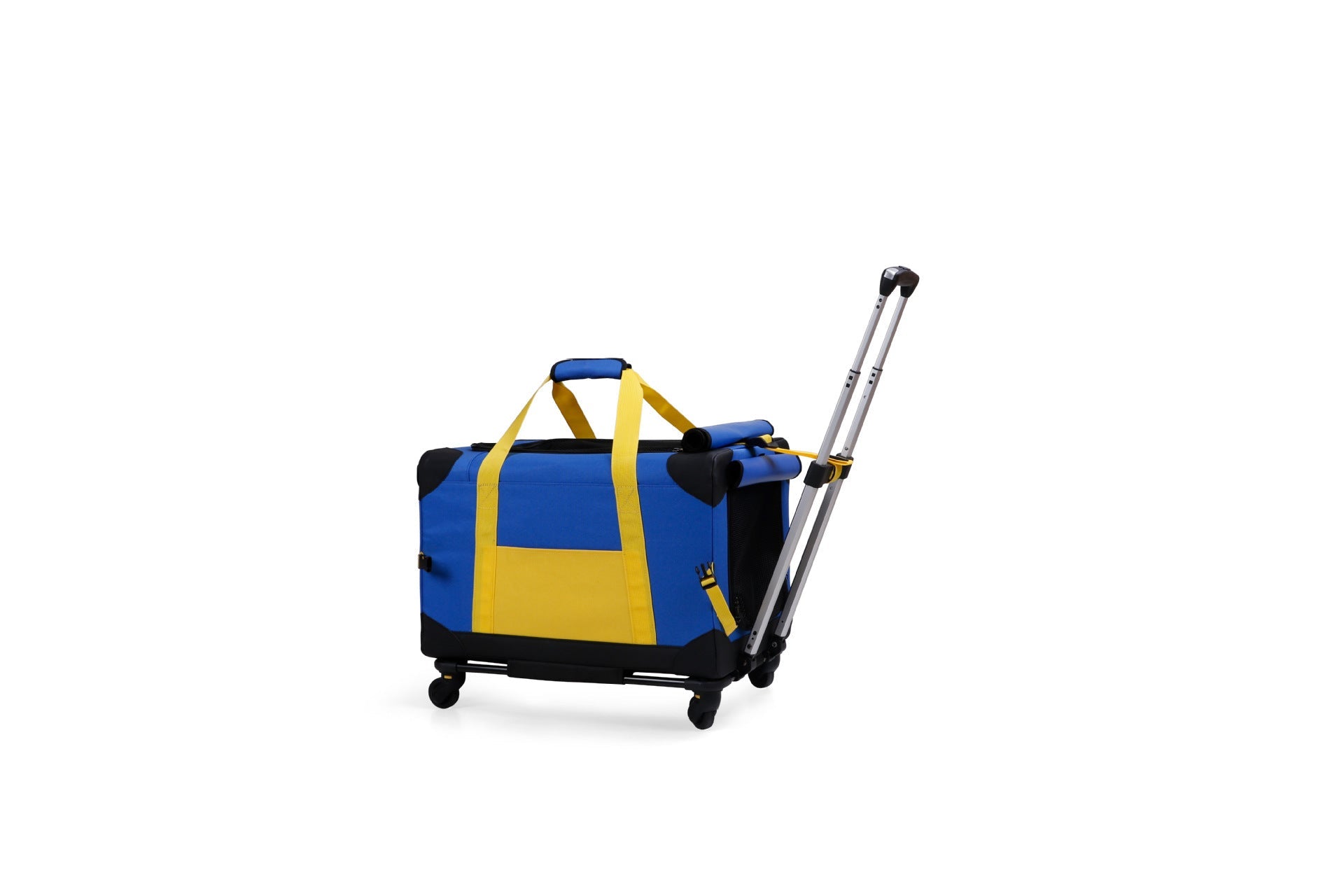 PawPal Pet Trolley Bag Carry Case with Car Mount - Blue / Secret Style