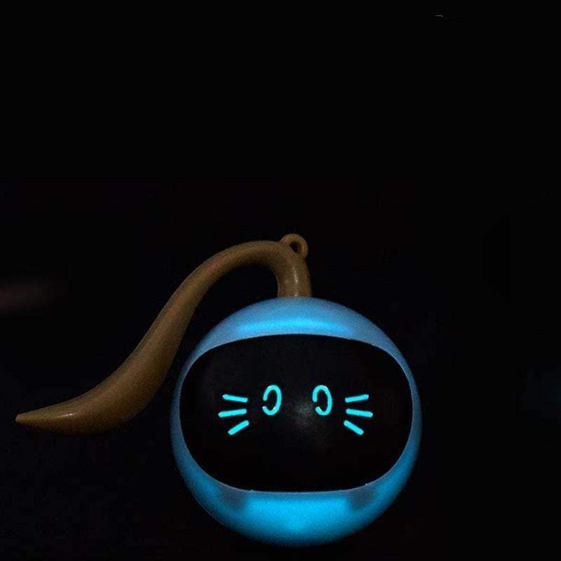 Pet Interactive Colorful LED Rotating Ball - Cat Toy