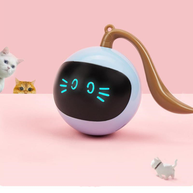 Pet Interactive Colorful LED Rotating Ball - Cat Toy