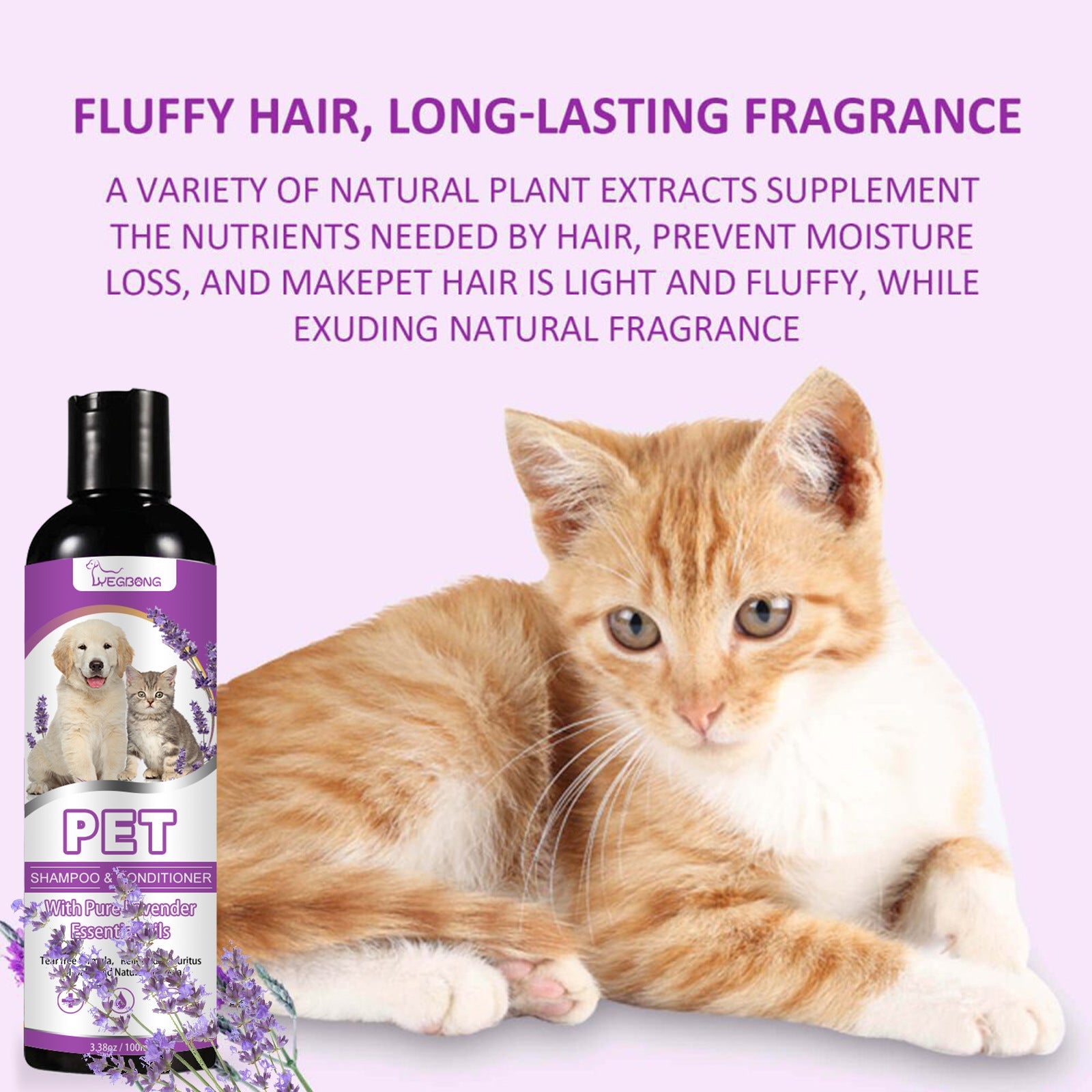 Pet Shampoo for Itch-Free & Silky Coats - 100ml