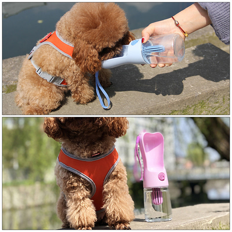 Portable Water Bottle & Feeder for Pets