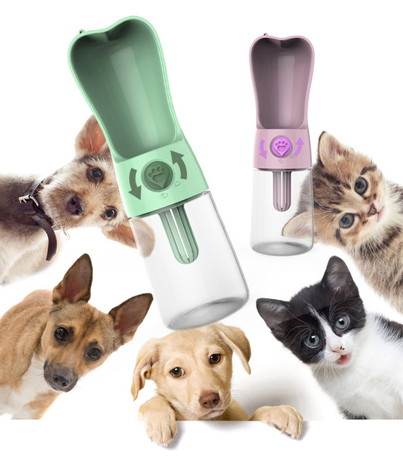 Portable Water Bottle & Feeder for Pets