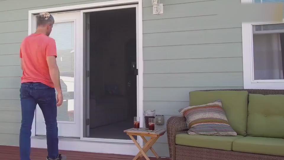 Paw Print Anti-bite Screen Door For Medium And Lar