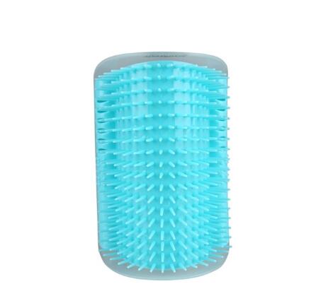 Purrfect Pamper: Cat Self-Grooming Wall Brush - Sky Blue