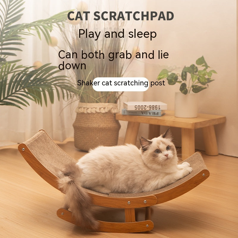 PurrLounge: Cradle Cat Scratch Board