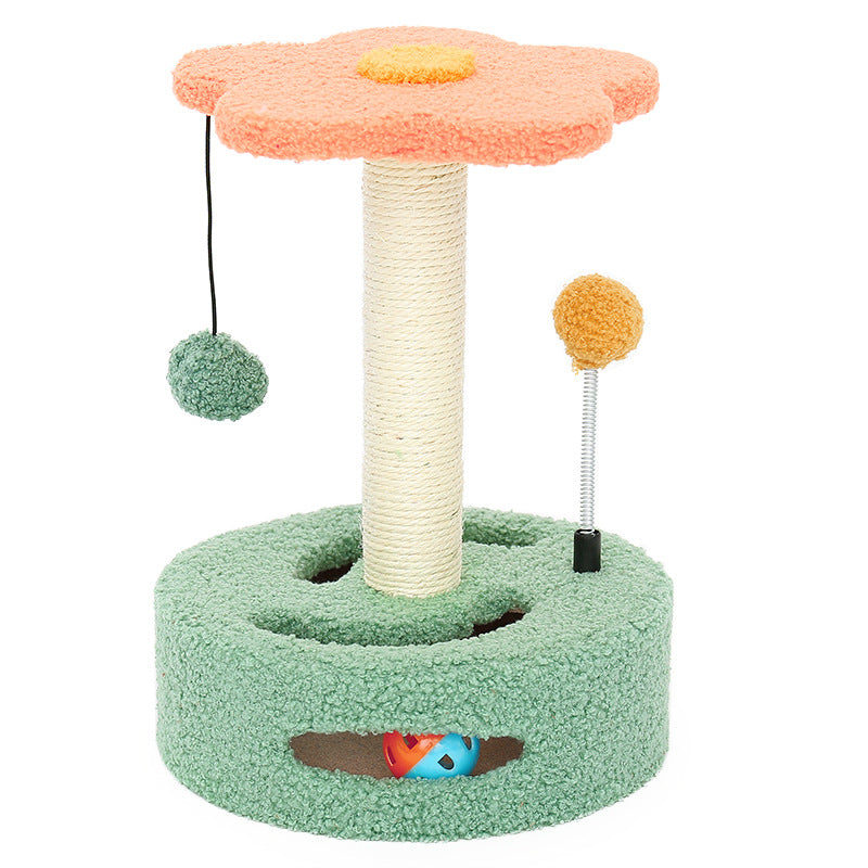 PurrPlay Deluxe: Multifunctional Cat Scratch Tower & Toy