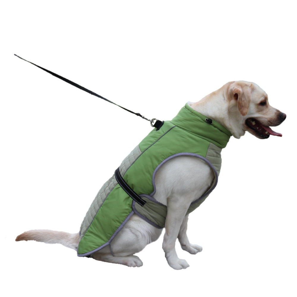 Reflect & Protect: Pet Vest with Reflective Detail - Green / 2XL