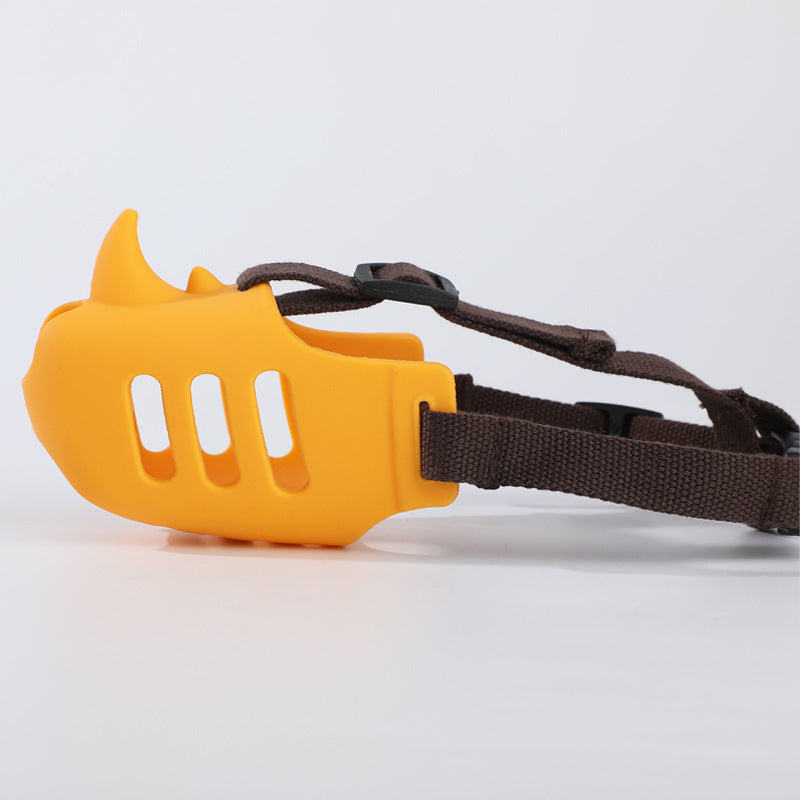 Silicone Comfort Muzzle for Medium & Large Dogs - Lemon Yellow / L