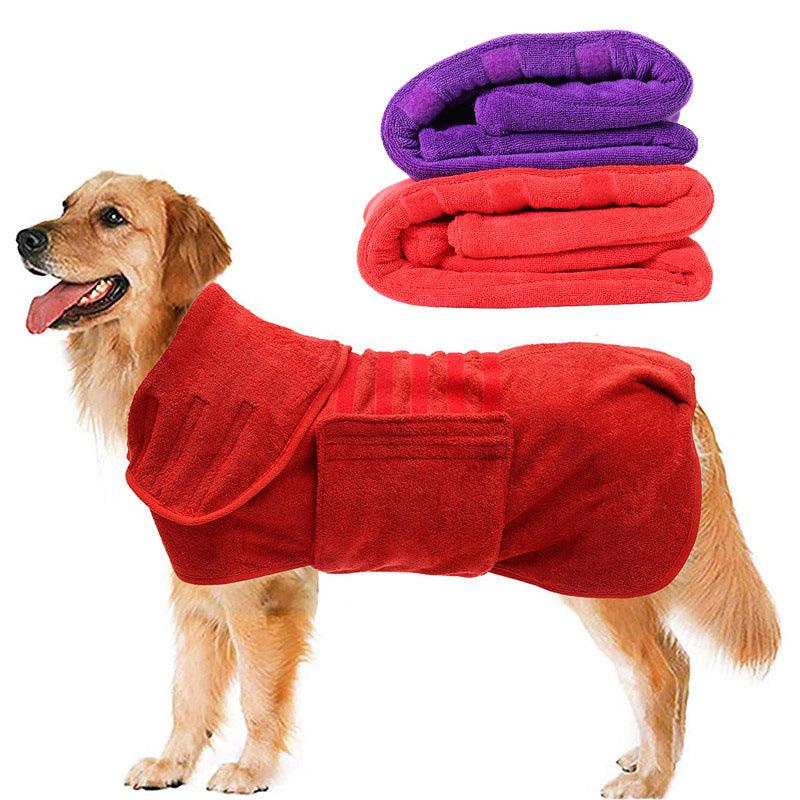 Super Absorbent Quick Drying Pet Bathrobe - PetPlay Innovations