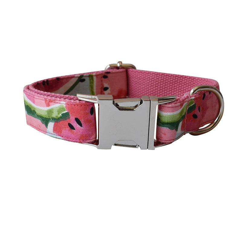 Watermelon Dog Collar and Tow Rope